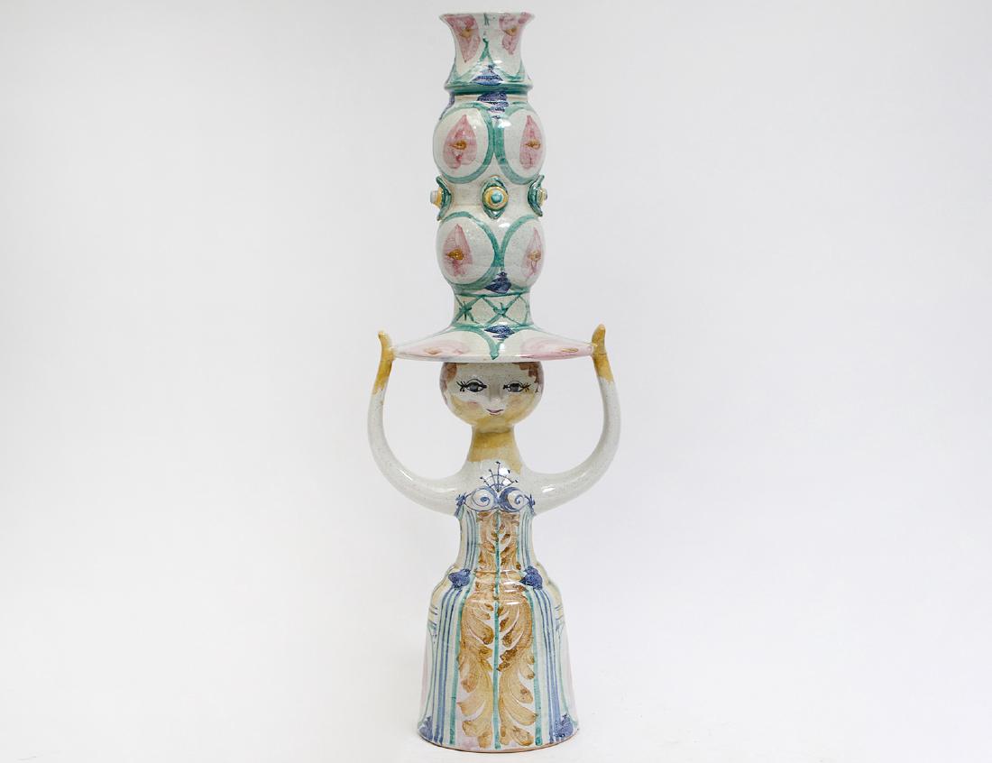 BJORN WINBLAD PAINTED CERAMIC FIGURE OF A LADY (1 of 8)