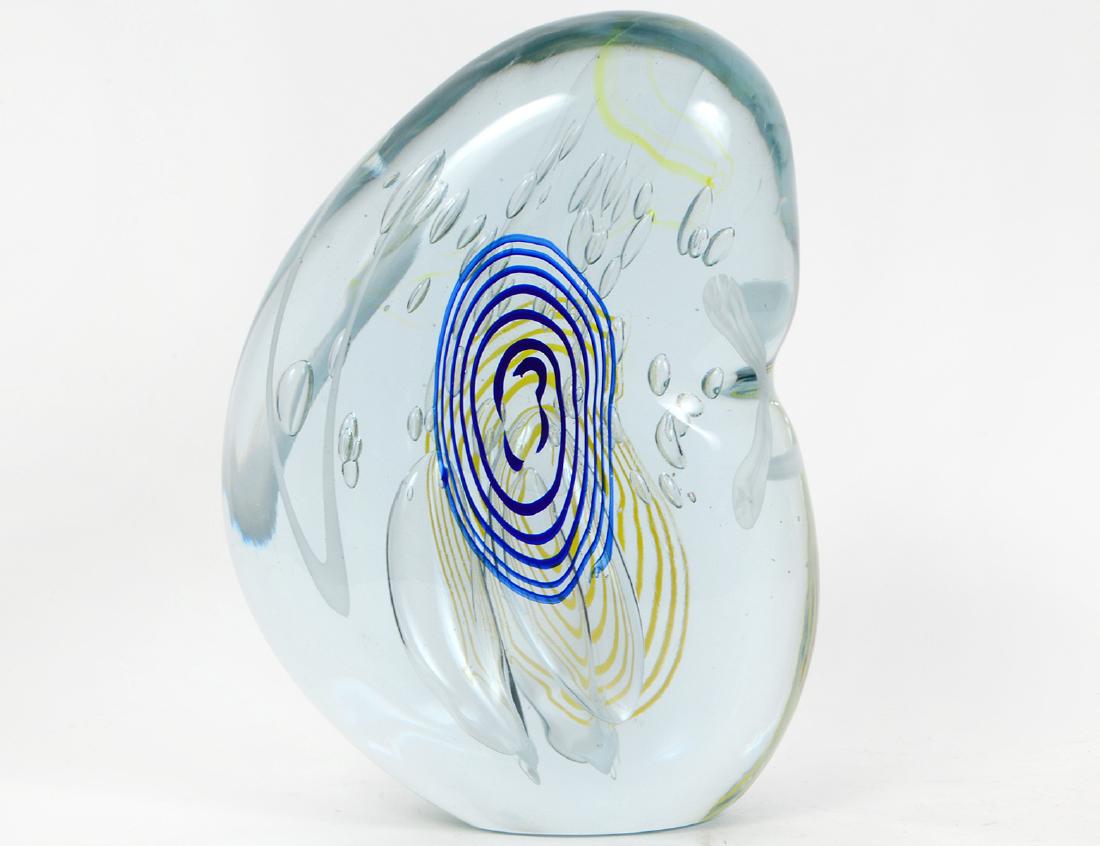 CONTEMPORARY COLORLESS GLASS ASYMETRICAL ORB (1 of 5)