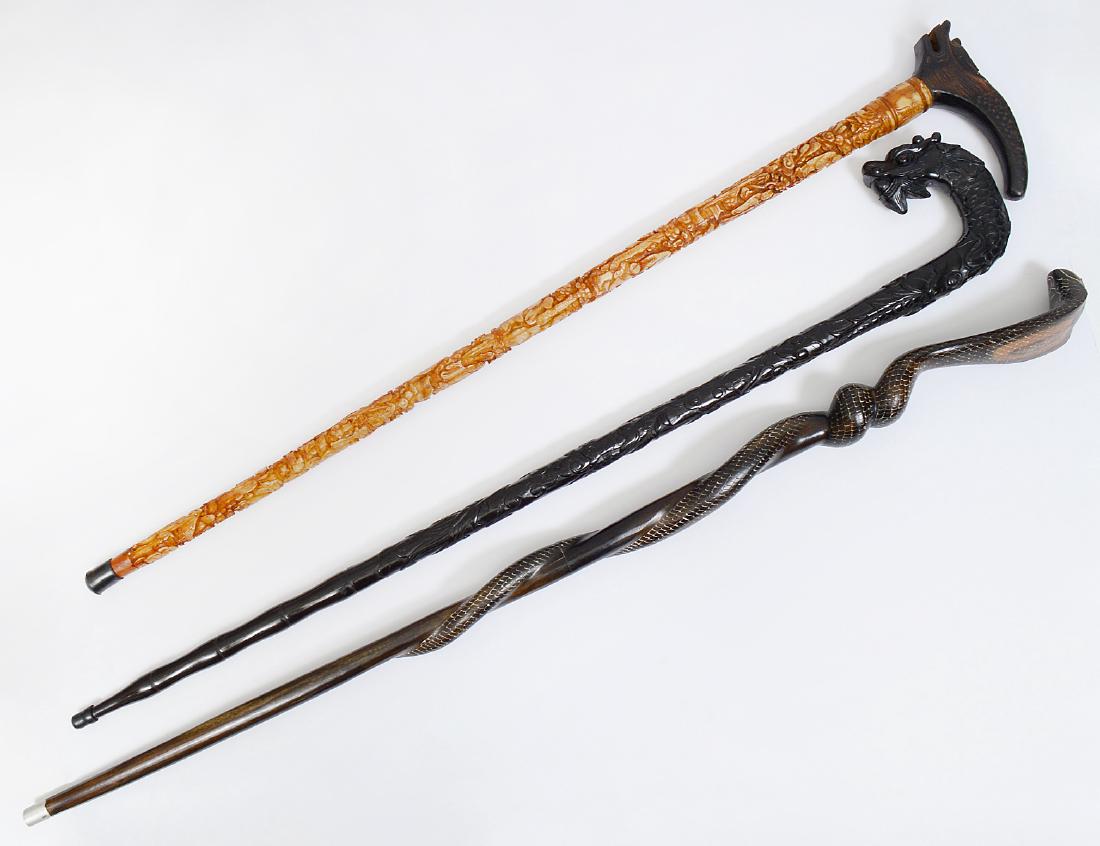 THREE ASIAN WALKING STICKS (1 of 14)