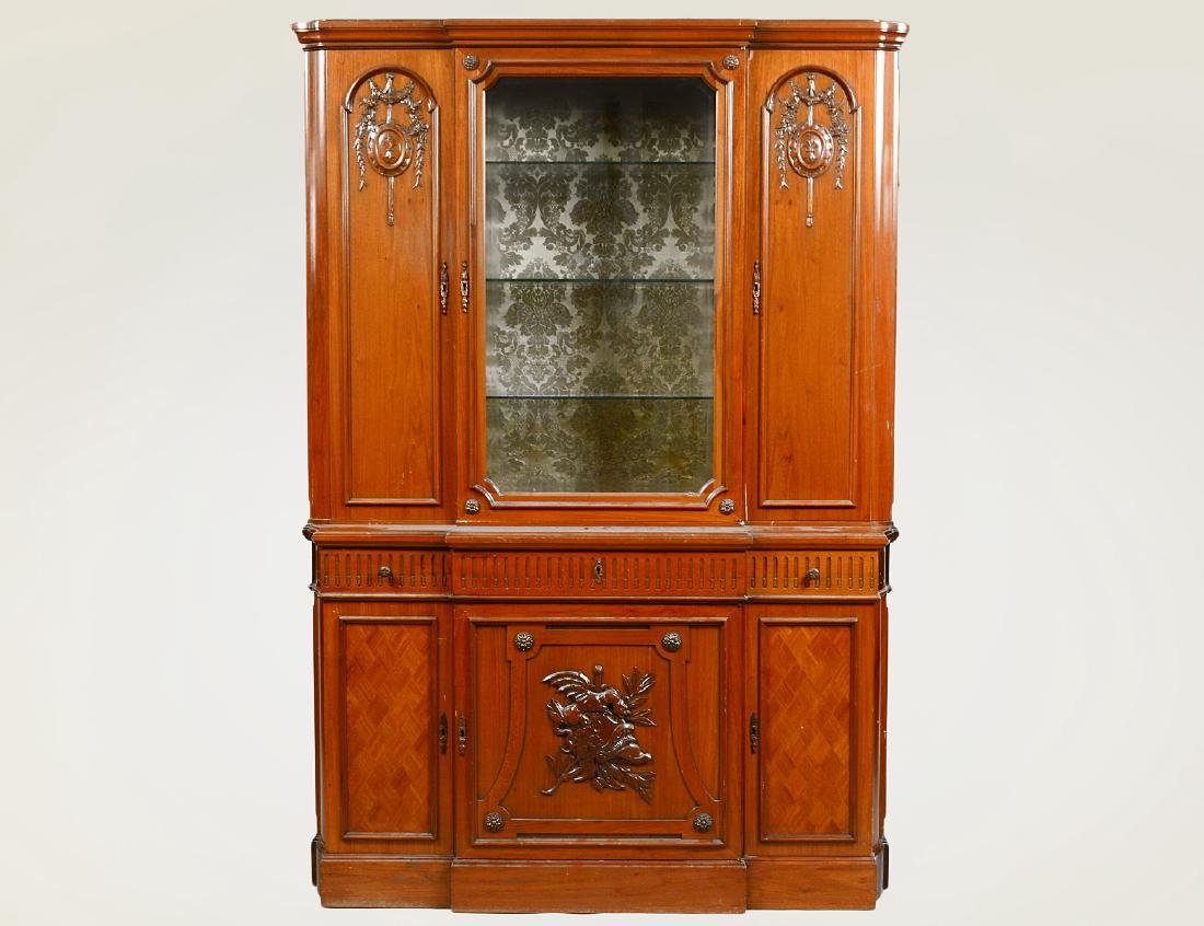 ITALIAN NEOCLASSICAL STYLE WALNUT CABINET (1 of 9)