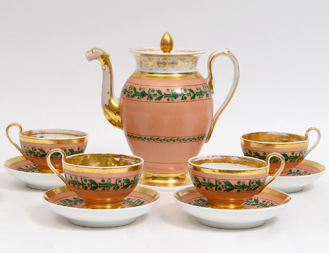 PARIS PORCELAIN PART TEA SERVICE (1 of 4)