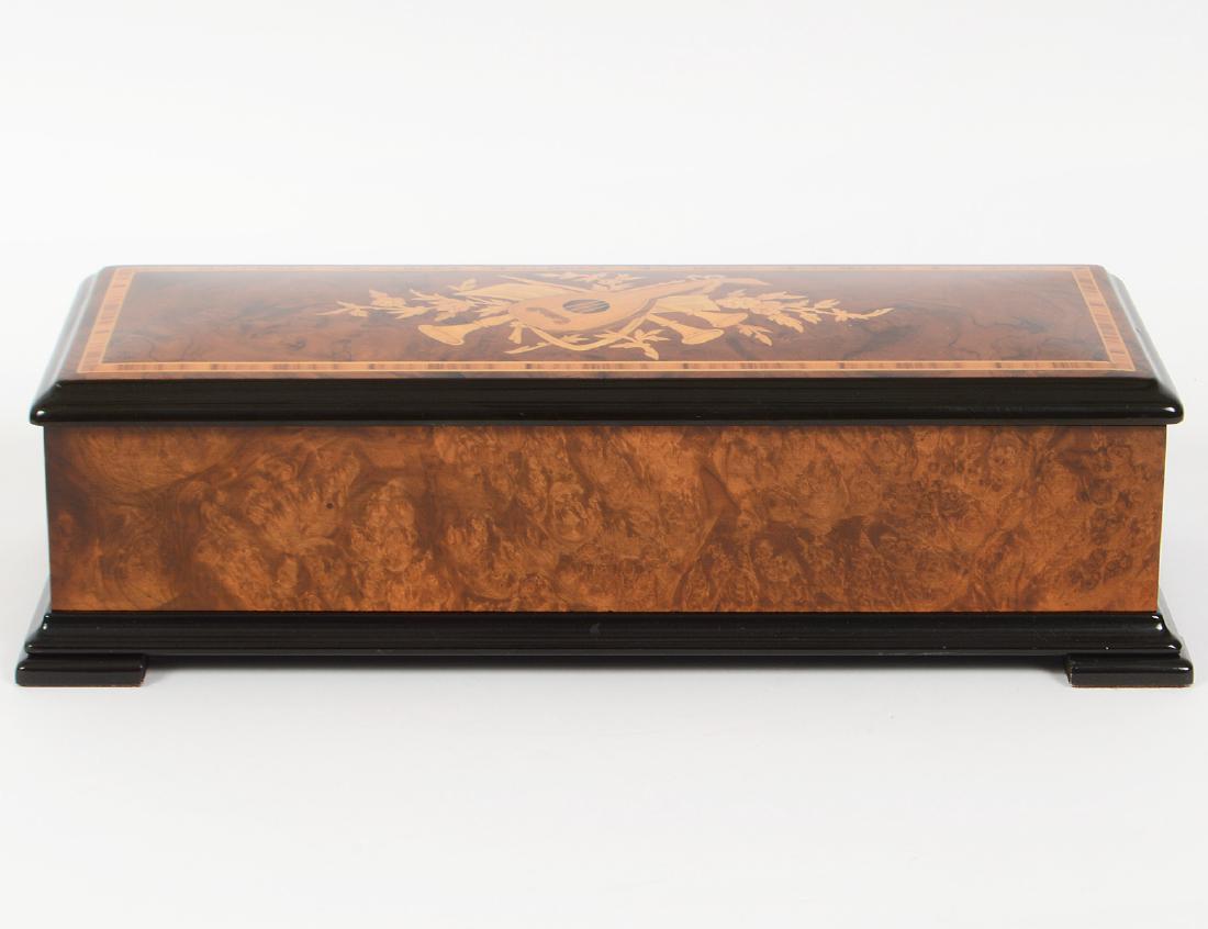 SWISS MARQUETRY CYLINDER MUSIC BOX (1 of 7)