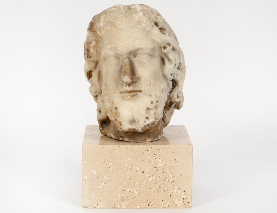 ROMAN MARBLE HEAD OF A BEARDED MAN (1 of 7)