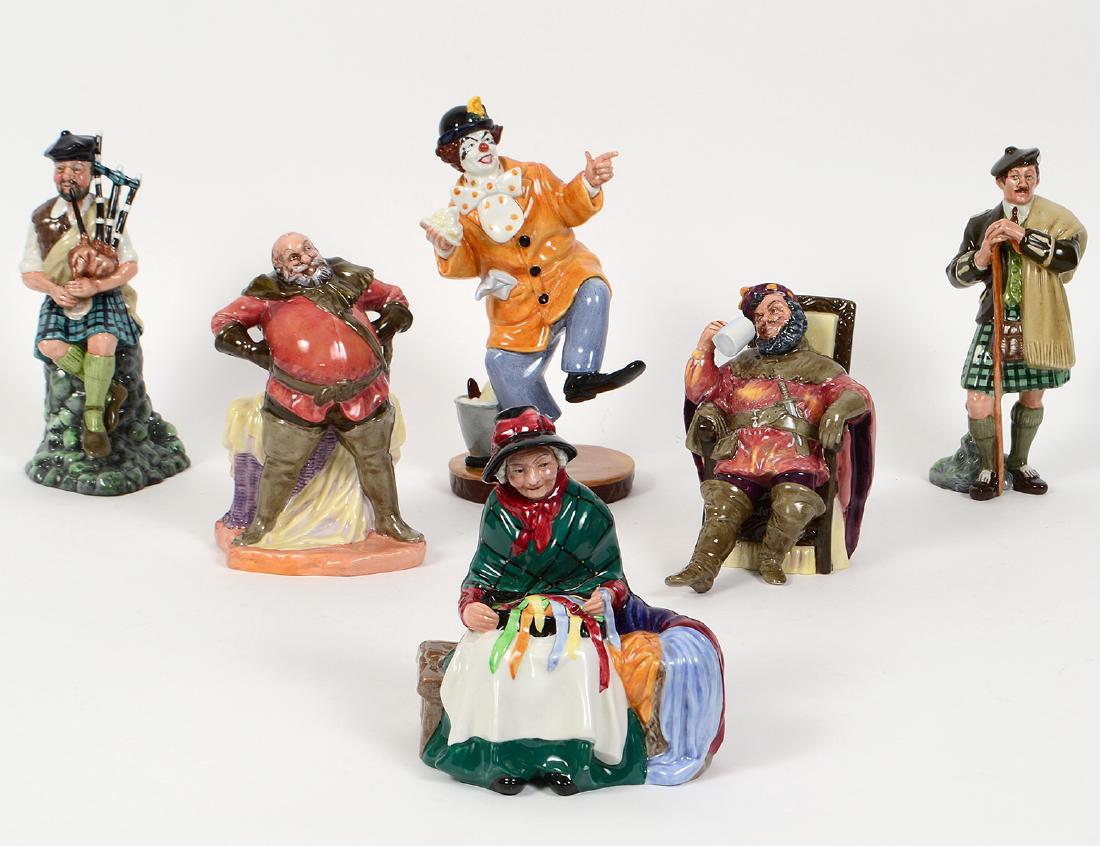 GROUP OF SIX ROYAL DOULTON FIGURES (1 of 7)