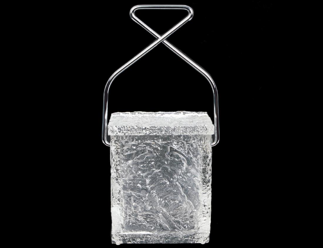 MID-CENTURY “WILARDY” LUCITE & CHROME ‘ICE BLOCK' (1 of 4)
