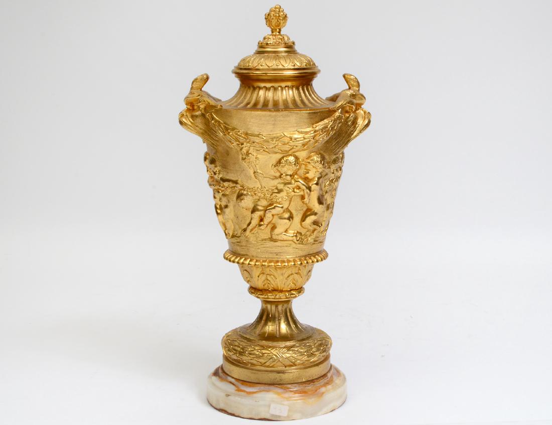 EMPIRE STYLE GILT BRONZE CASSOLETTE (1 of 7)