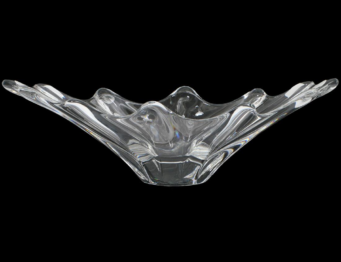 DAUM COLORLESS GLASS BOWL (1 of 3)