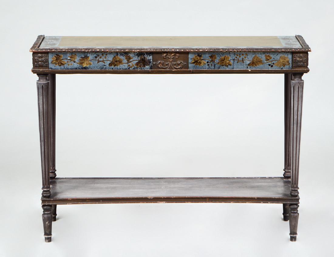 ITALIAN EGLOMISE & PAINTED WOOD SIDE TABLE (1 of 4)