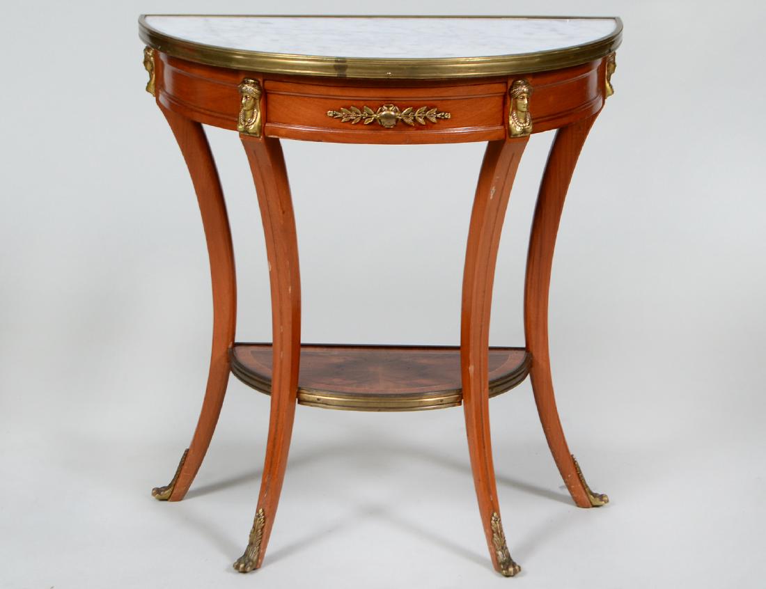 CONTINENTAL NEO-CLASSICAL STYLE MAHOGANY CONSOLE (1 of 3)