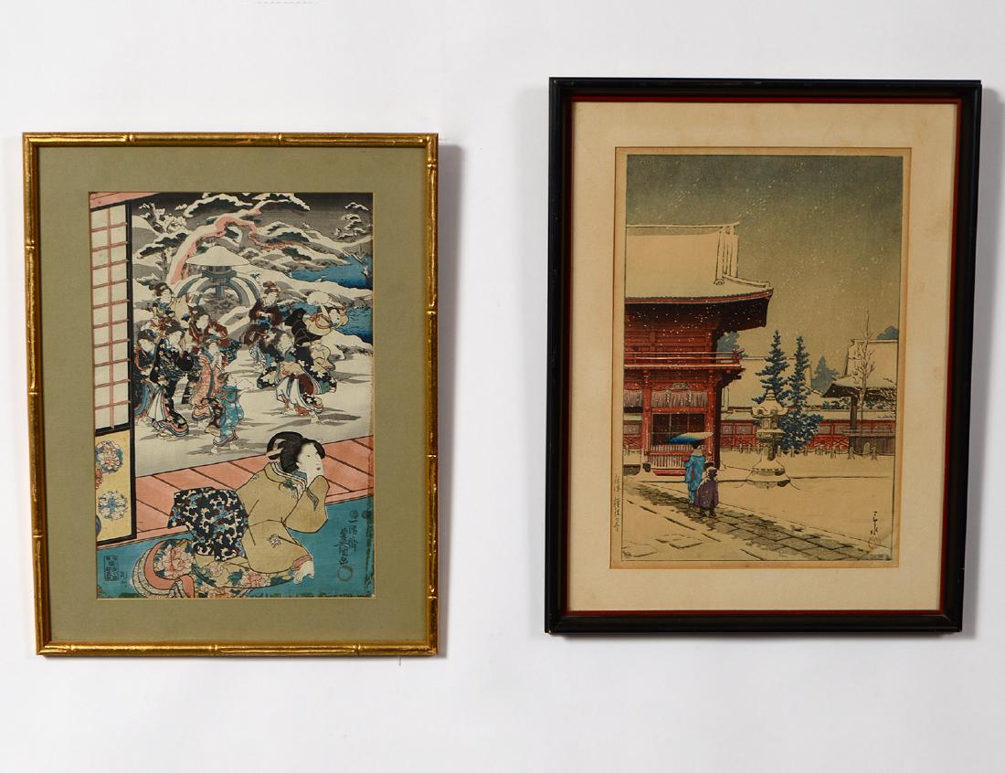 TWO JAPANESE WOODBLOCK PRINTS (1 of 7)