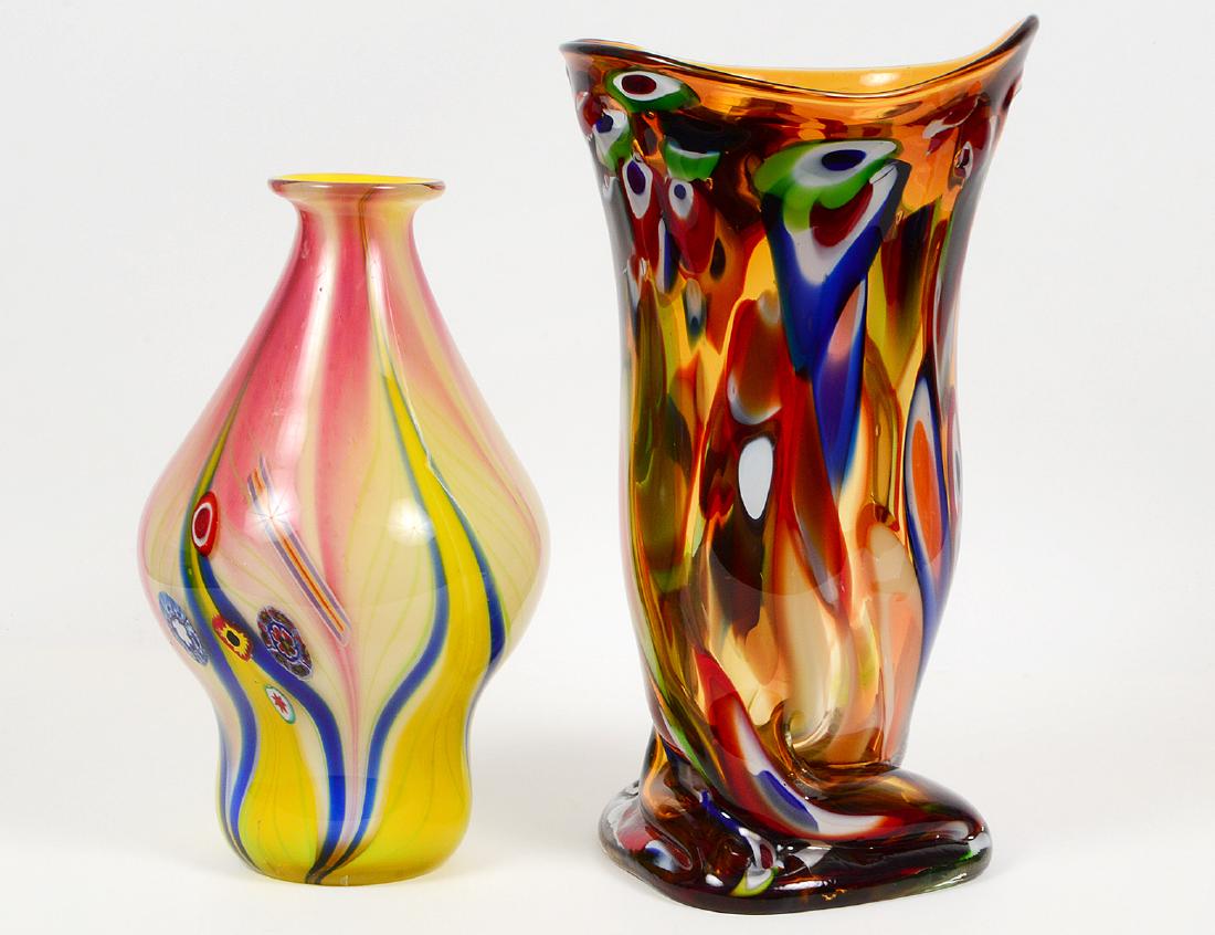 TWO ART GLASS VESSELS (1 of 7)
