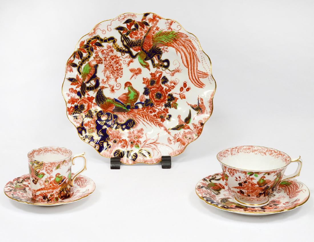FORTY PIECE ROYAL CROWN DERBY PORCELAIN PART DESSERT (1 of 3)