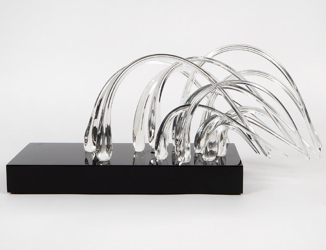 MULTI-PIECE COLORLESS GLASS TABLE SCULPTURE (1 of 6)