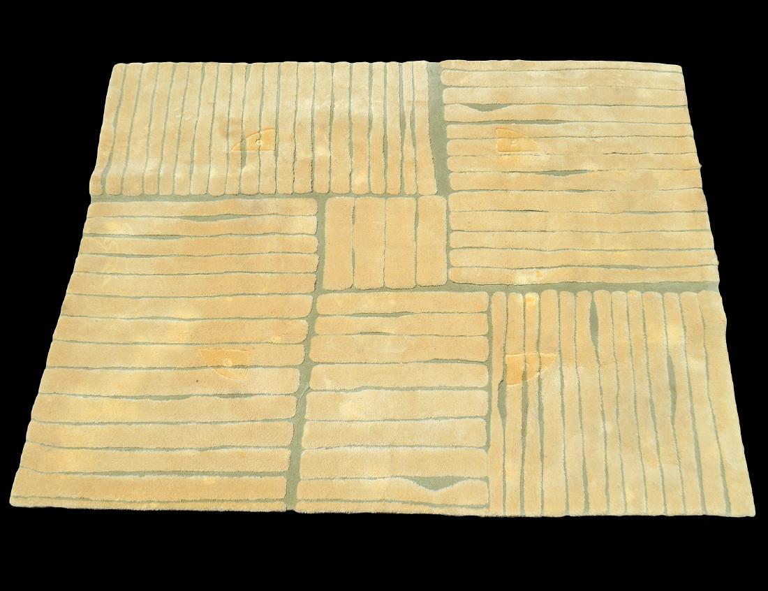 CONTEMPORARY EDWARDS FIELDS WOOL PILE RUG (1 of 3)