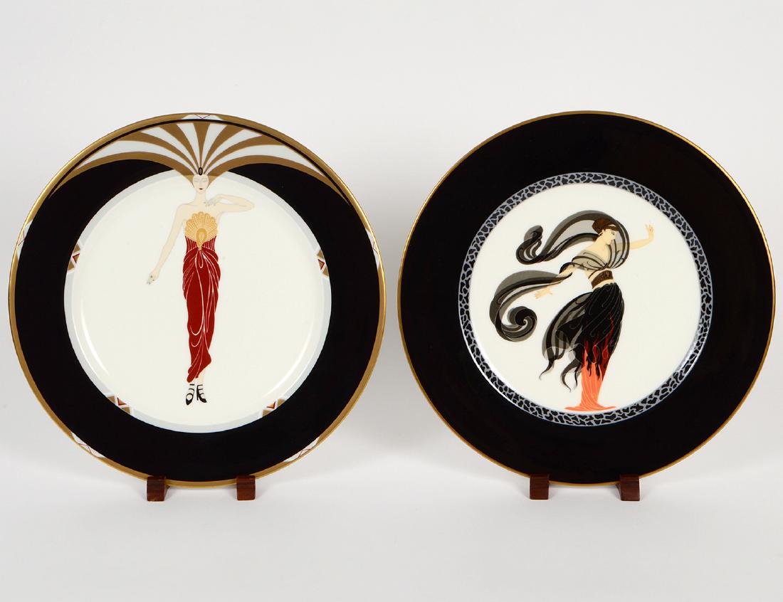 TWO ERTE PORCELAIN COLLECTORS PLATES (1 of 5)