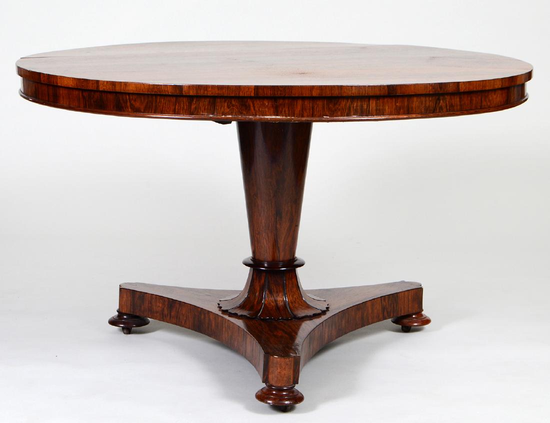 WILLIAM IV ROSEWOOD CIRCULAR BREAKFAST TABLE (1 of 5)