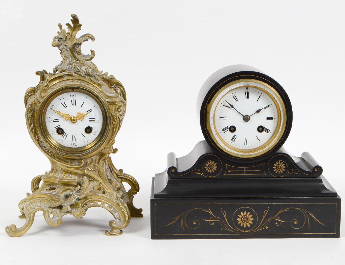 TWO FRENCH SHELF CLOCKS (1 of 4)