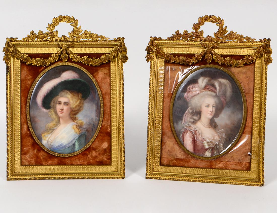 PAIR OF LOUIS XVI STYLE GILT BRONZE TABLE FRAMES (1 of 10)