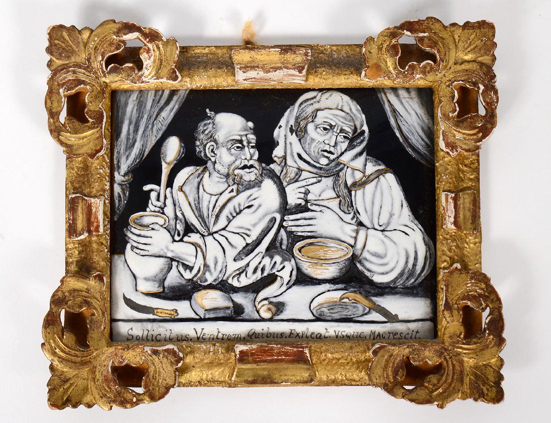 LIMOGES ENAMEL ON COPPER PLAQUE (1 of 2)