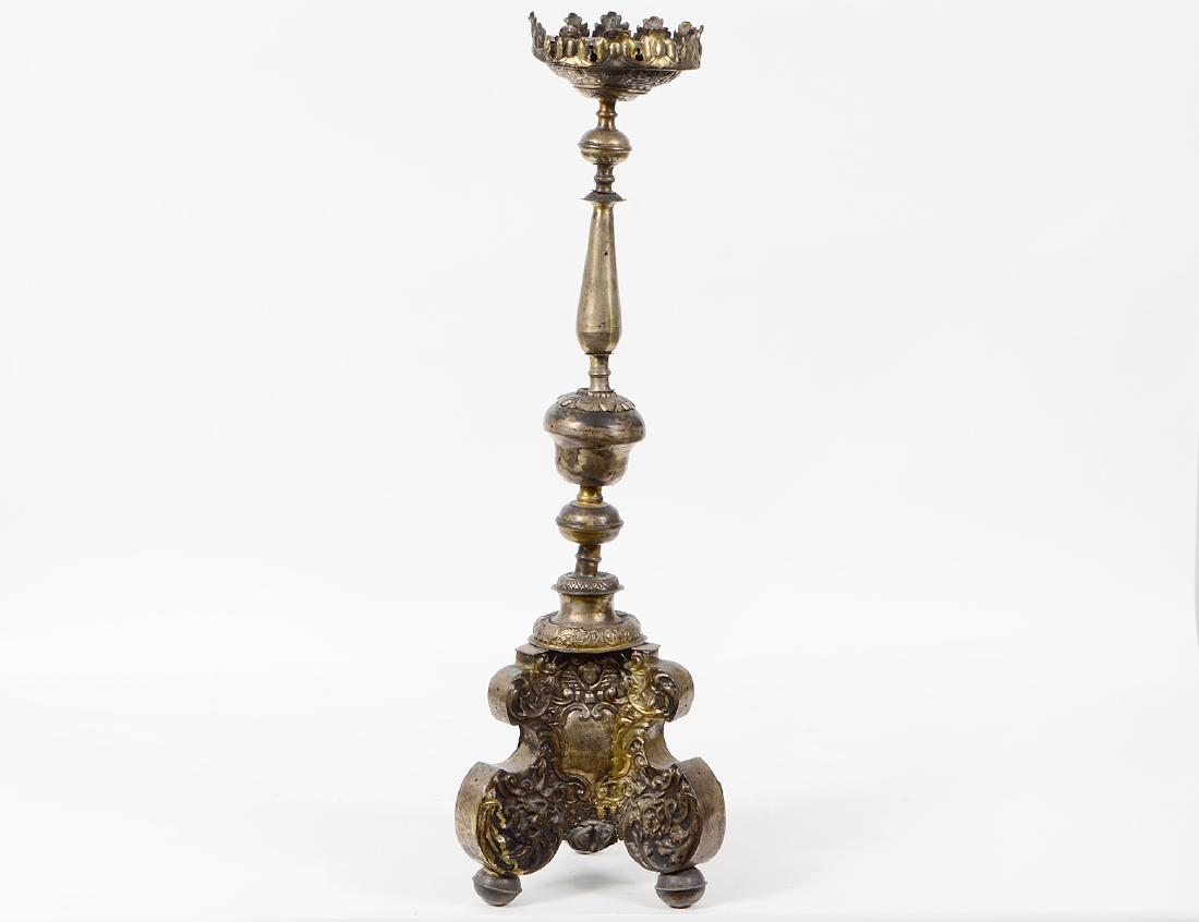 ITALIAN / SPANISH BRASS PRICKET STICK (1 of 4)