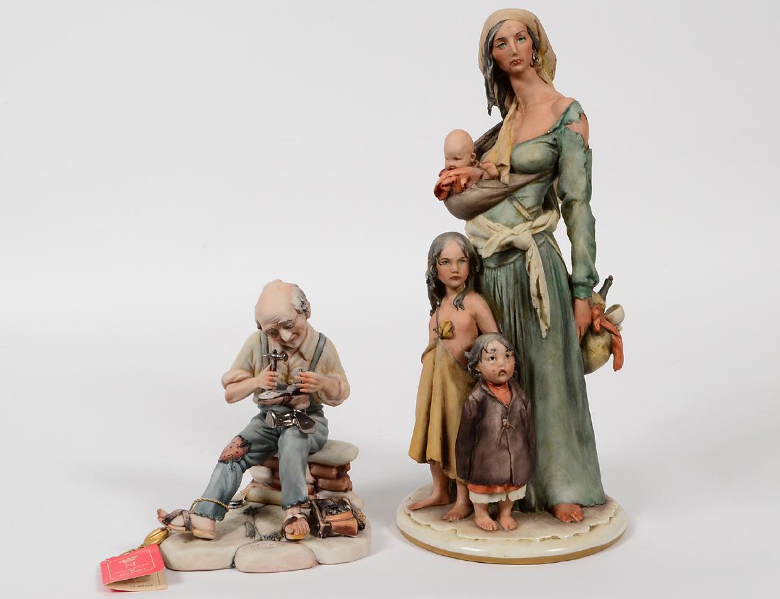 TWO ITALIAN PORCELAIN FIGURAL GROUPS (1 of 11)