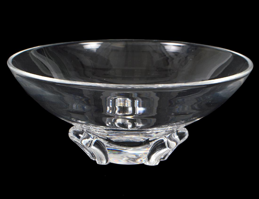 STEUBEN COLORLESS GLASS BOWL (1 of 2)