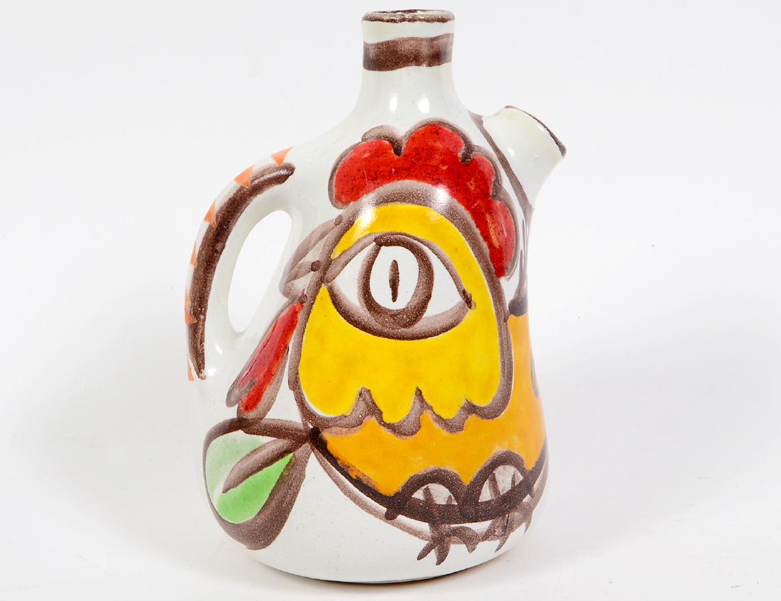 GIOVANNI DESIMONE VINTAGE PAINTED POTTERY EWER (1 of 7)
