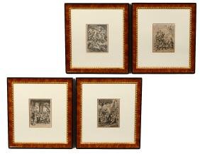 GROUP OF FOUR ANTIQUE ENGRAVINGS OF CLASSICAL SCENES (1 of 5)