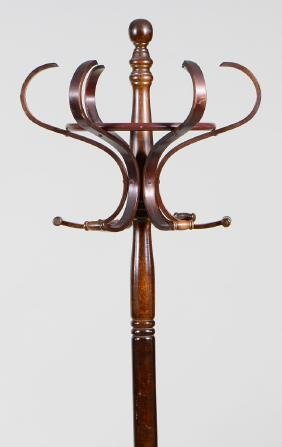 COAT STAND: 20th century. In the style of Thonet. Height 60 in. (Cond: minor repairs).