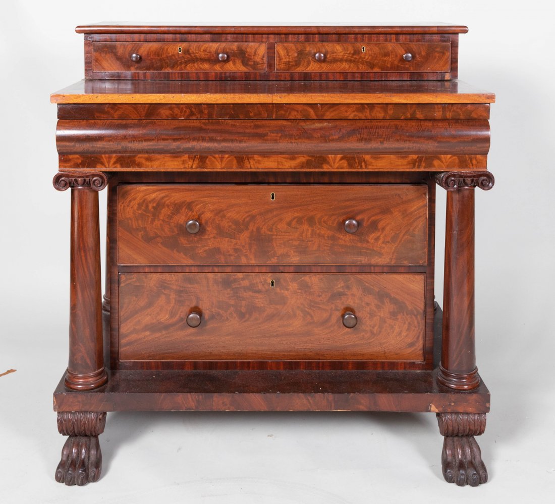 AMERCAN EMPIRE MAHOGANY SIDEBOARD (1 of 6)