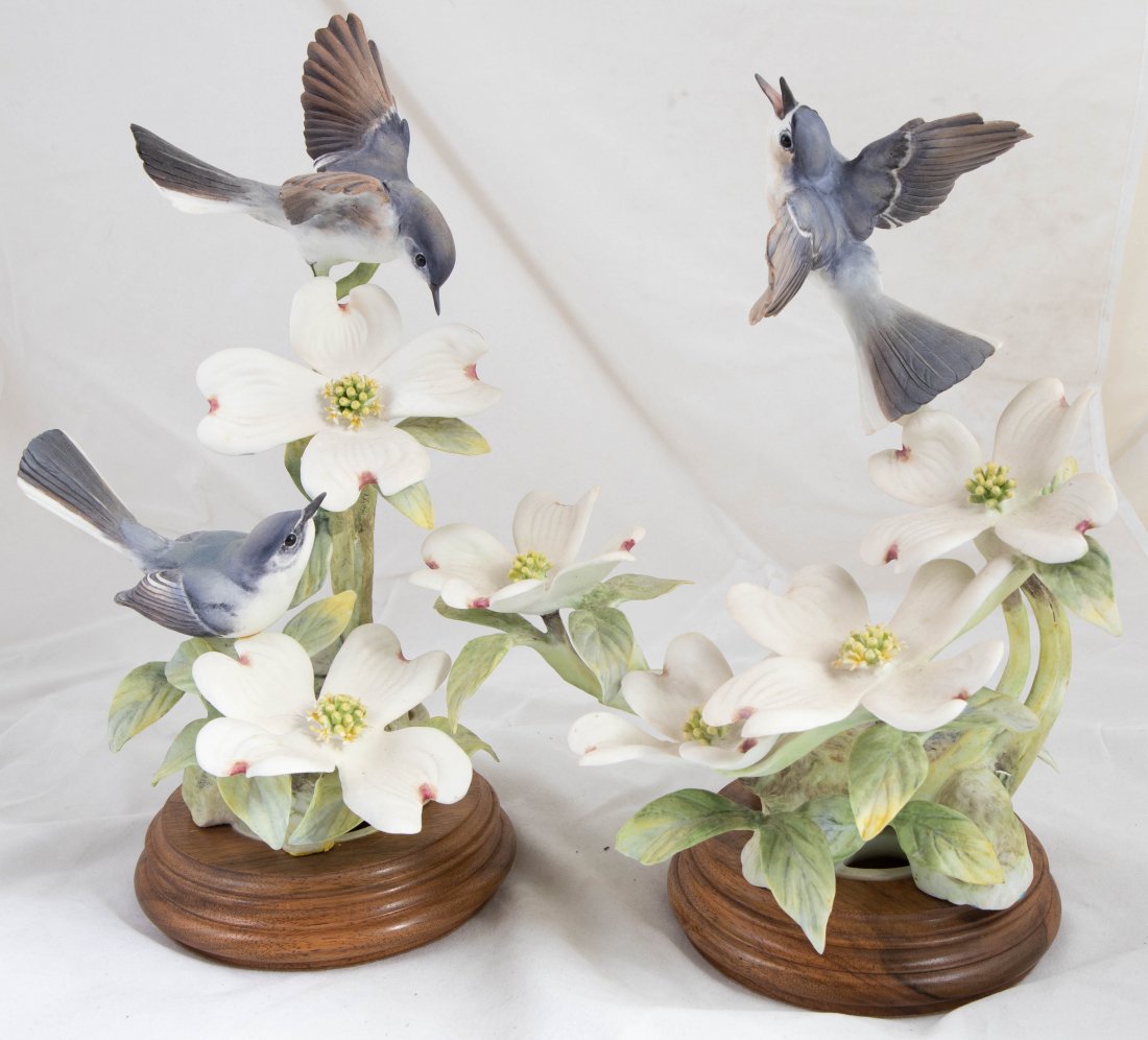 PAIR OF ROYAL WORCESTER DOROTHY DOUGHTY BIRD GROUP (1 of 3)