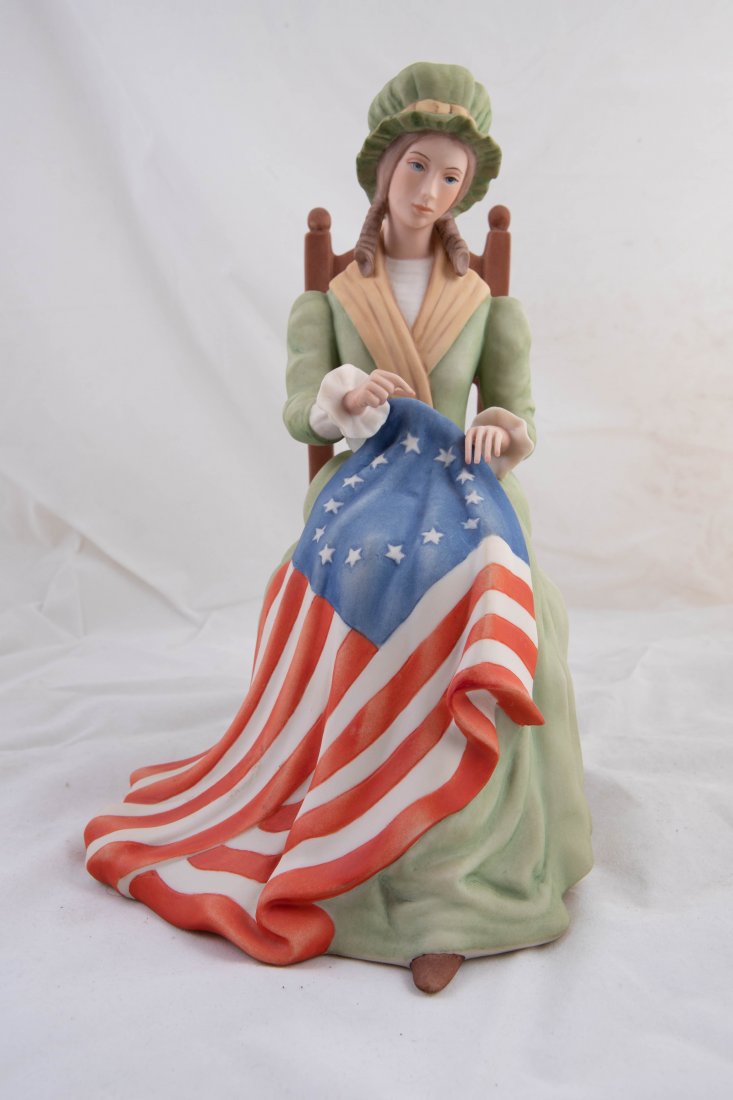 FOUR PORCELAIN PATRIOTIC FIGURES (1 of 8)