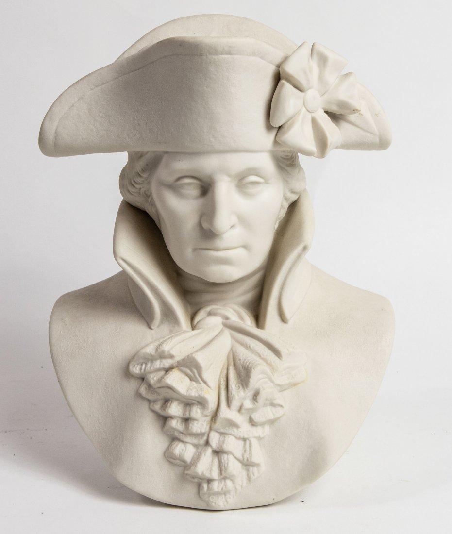 CYBIS WHITE BISQUE BUST OF GEN. GEORGE WASHINGTON (1 of 2)