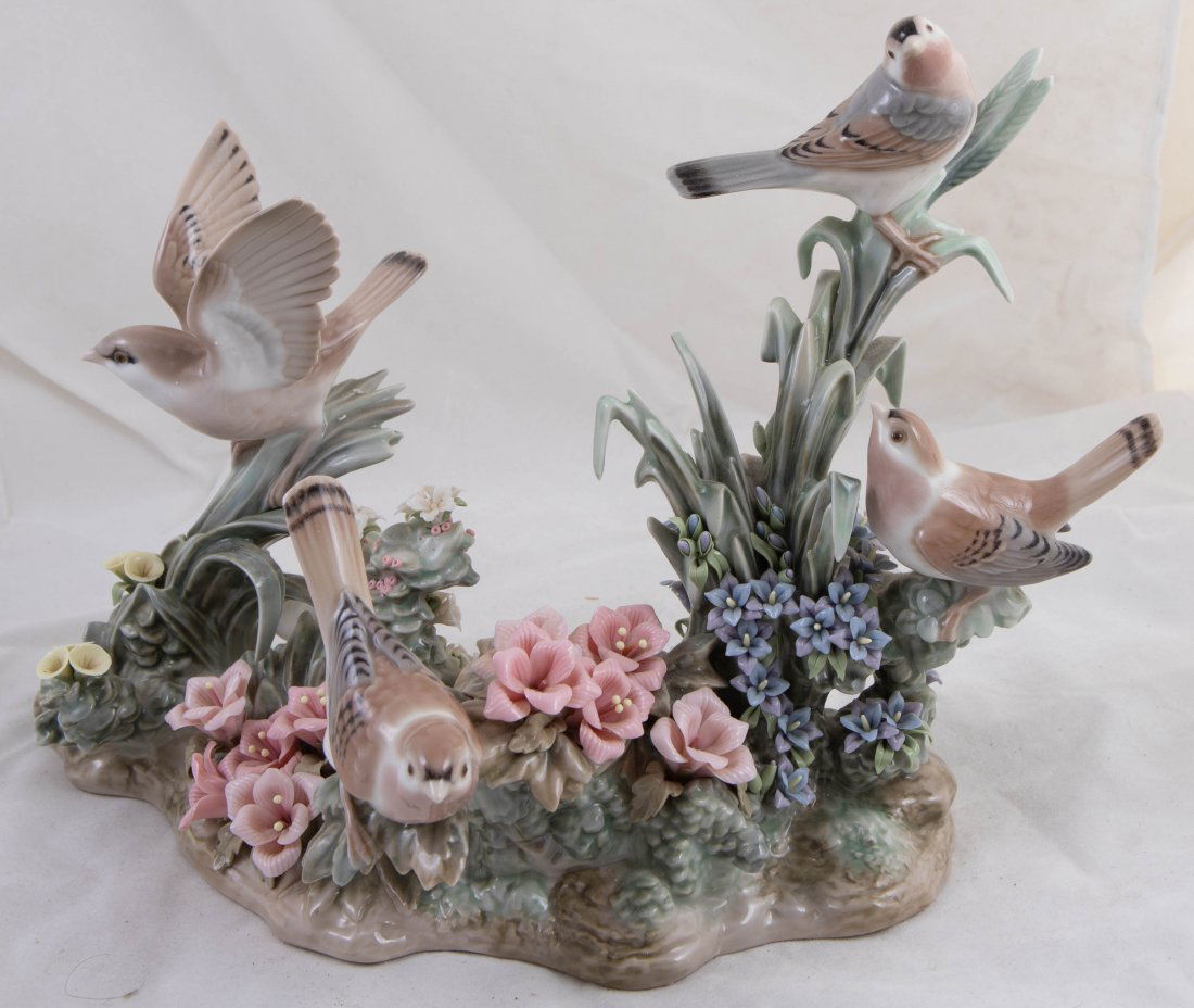LLADRO PORCELAIN BIRD GROUP (1 of 1)