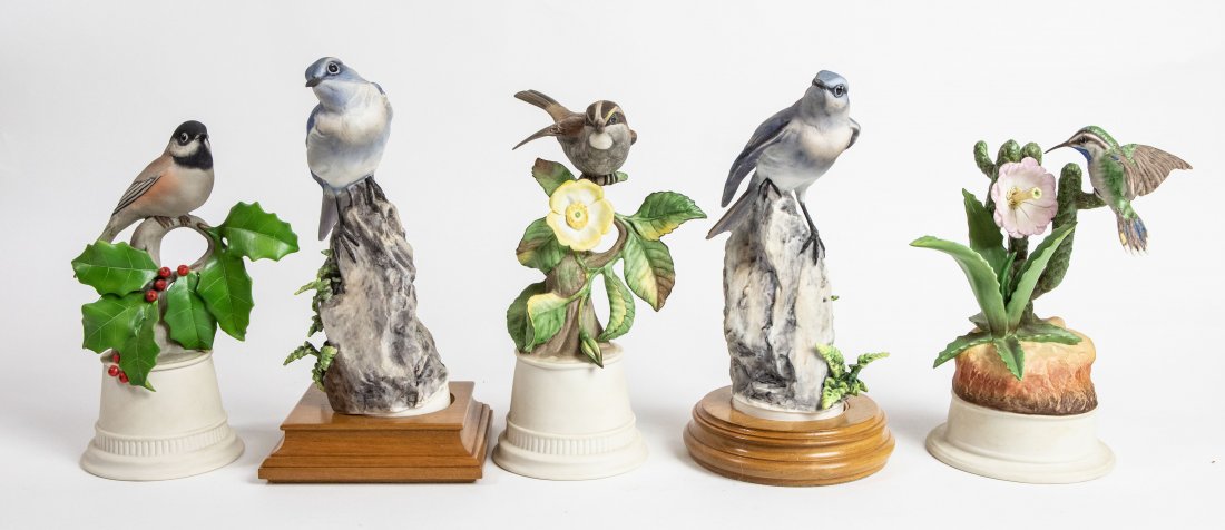 THREE BOEHM & PAIR OF DOROTHY DOUGHTY BIRDS (1 of 6)