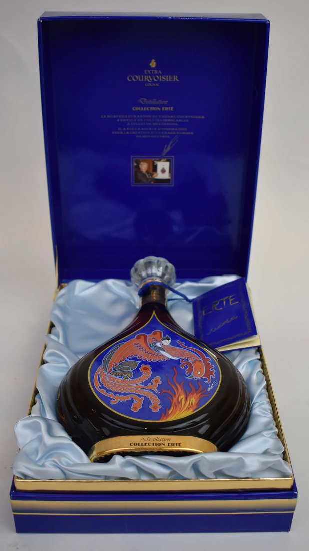 AN ERTE COLLECTIBLE  COURVOISIER COGNAC BOTTLE #3 (1 of 6)