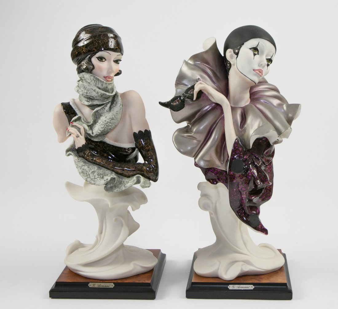 TWO GIUSEPPE ARMANI PORCELAIN BUSTS (1 of 10)