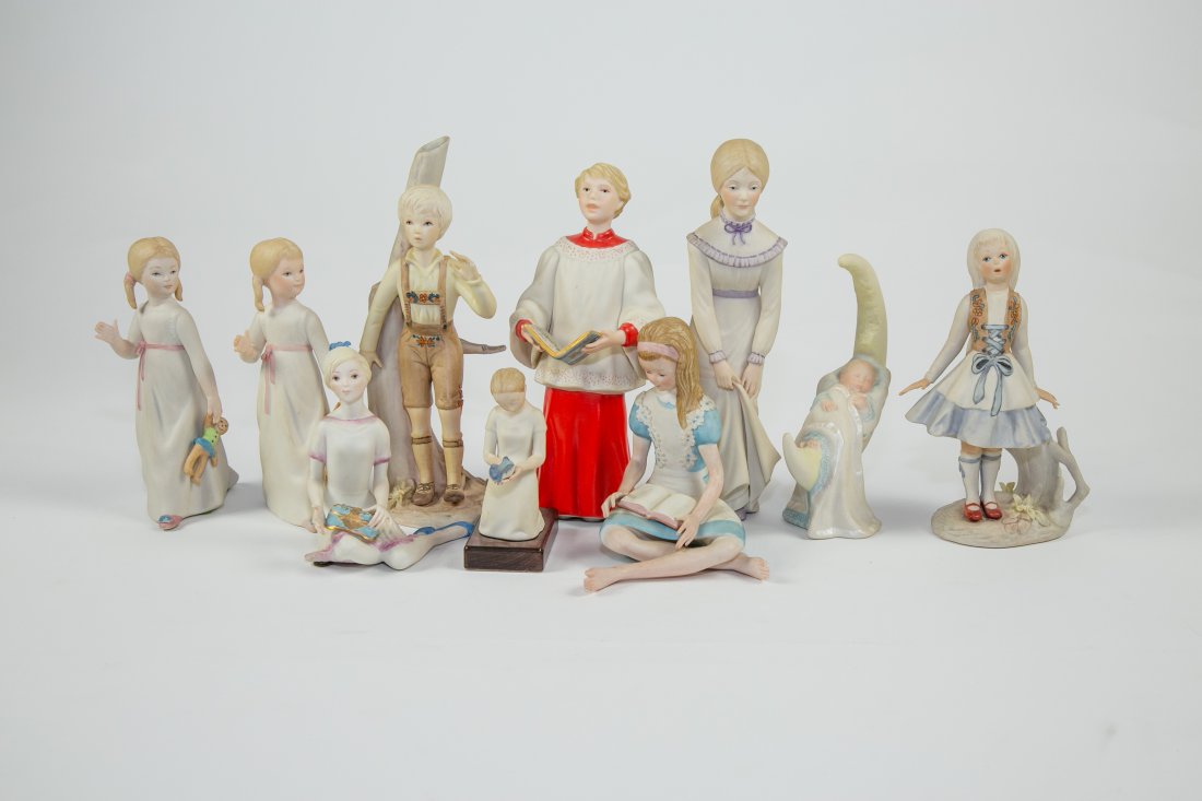 TEN CYBIS PORCELAIN FIGURES (1 of 18)