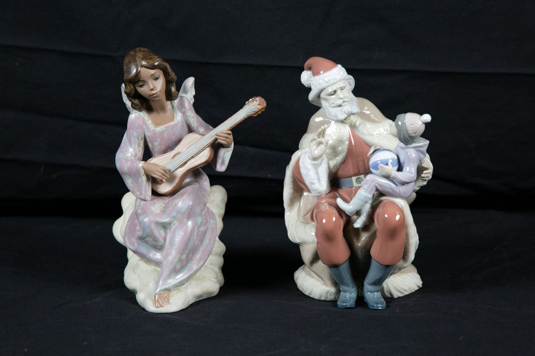 TWO LLADRO PORCELAIN FIGURES (1 of 5)