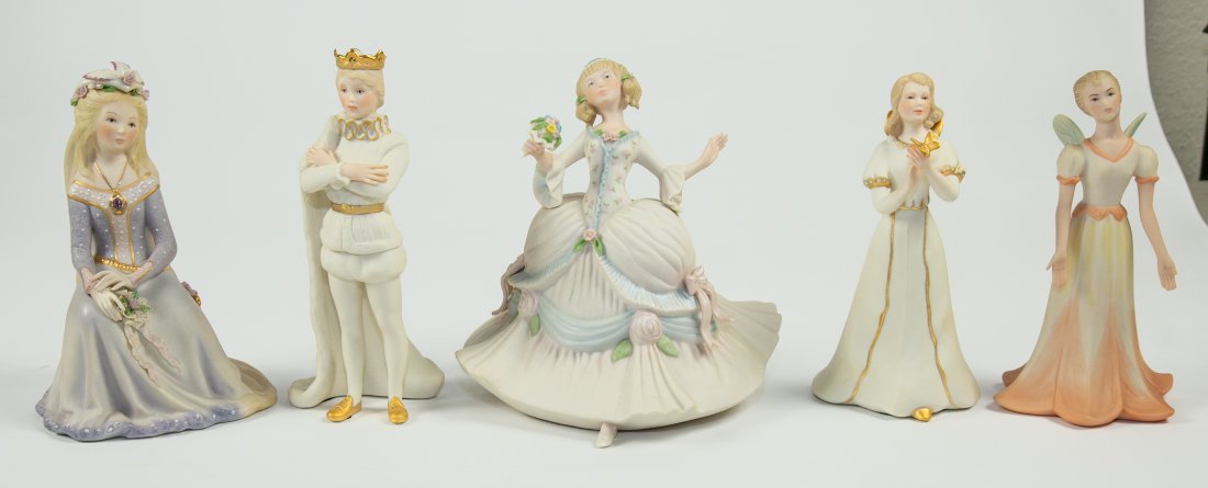 FIVE CYBIS PORCELAIN FIGURES (1 of 13)