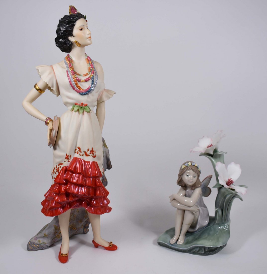 LLADRO SEATED FAIRY & CYBIS SPANISH DANCER (1 of 6)