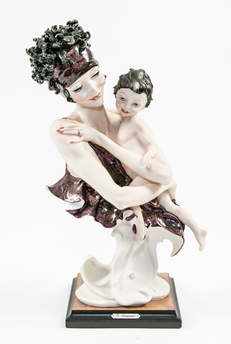 GIUSEPPE ARMANI PORCELAIN BUST OF A LADY W/CHILD (1 of 3)