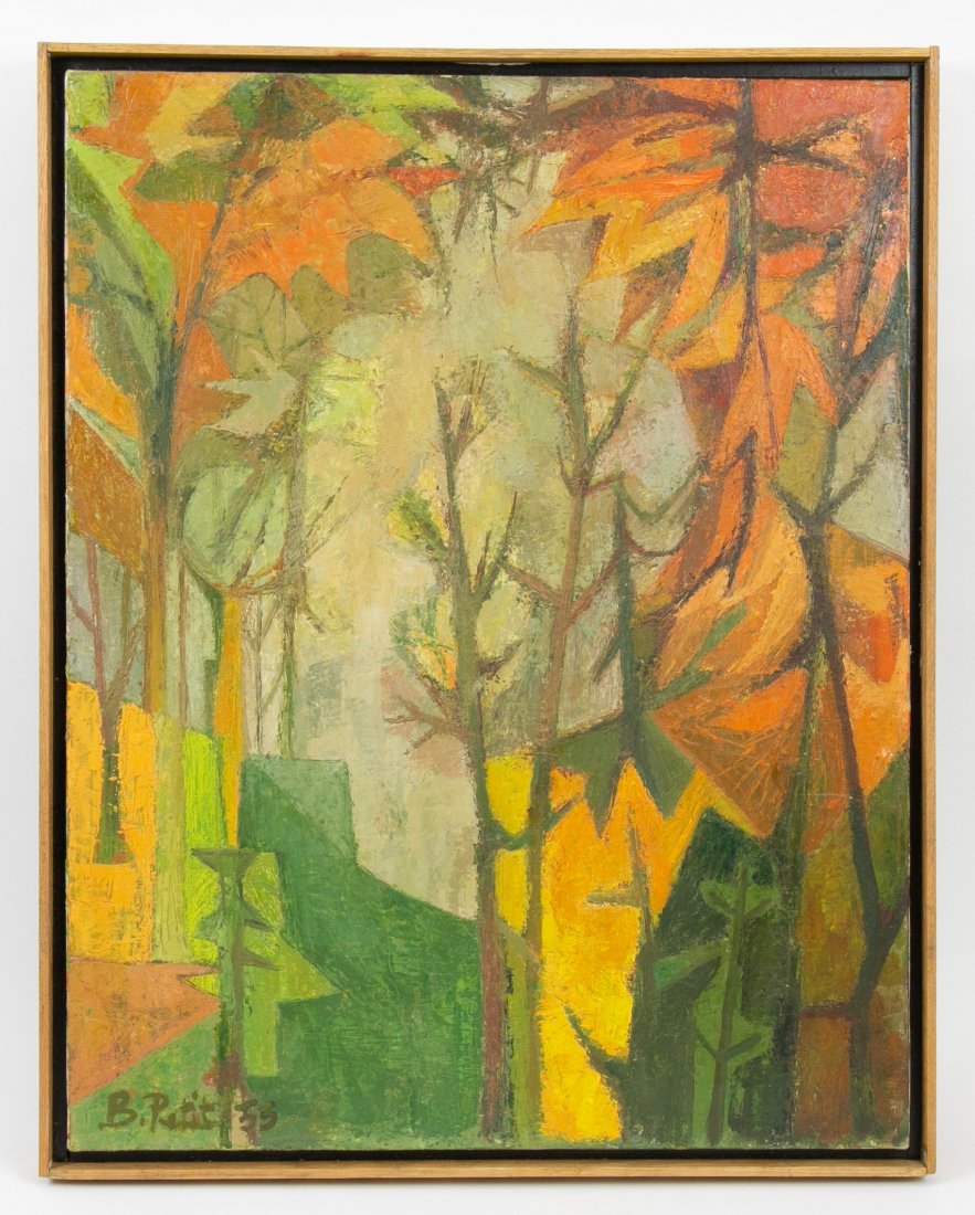 MID 20TH CENTURY OIL ON CANVAS PAINTING (1 of 2)