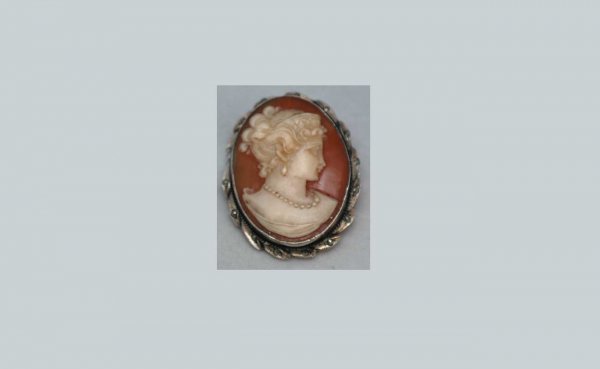 Ladies Shell Carved Cameo Pin or Pendant 