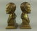 PAIR OF BRASS CAST METAL BUSTS OF ABRAHAM LINCOLN - 4
