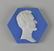 LINCOLN IN PROFILE HEXAGONAL JASPERWARE TILE