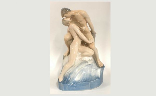 Royal Copenhagen Denmark Porcelain 'Wave and Rock'