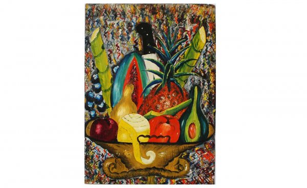 R. Duvivier Haitian Still Life Painting. Estate of