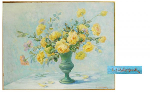 J J Hollenbeck, European, 20th Century, Floral Sti