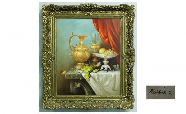 20th Century, Contemporary Still Life, Oil on Canv
